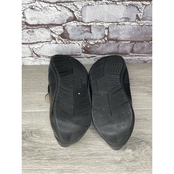 ECCO Black Leather Driving Loafers Mens Size 44 US 10-10.5 Classic Slip On Moc - Picture 8 of 16